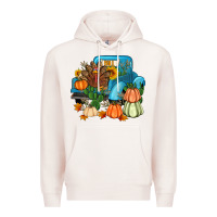 Pale Pink Thanksgiving turkey truck Premium Hoodie - Artiststas