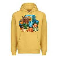 Antique Gold Thanksgiving turkey truck Premium Hoodie - Artiststas