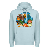 Blue Mist Thanksgiving turkey truck Premium Hoodie - Artiststas