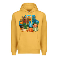 Mustard Thanksgiving turkey truck Premium Hoodie - Artiststas