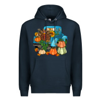 Navy Thanksgiving turkey truck Premium Hoodie - Artiststas