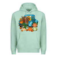 Seafoam Thanksgiving turkey truck Premium Hoodie - Artiststas