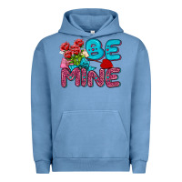 Pigment Pebble Blue be mine valentine Urban Hoodie - AdoDesignShop