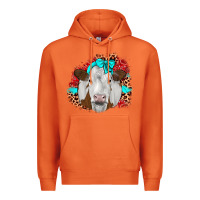 Carrot ribbon simmental leopard Premium Hoodie - JahusDesignShop