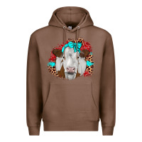 Chestnut ribbon simmental leopard Premium Hoodie - JahusDesignShop