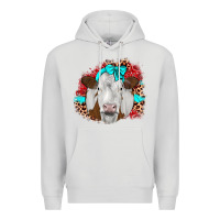 Dove Grey ribbon simmental leopard Premium Hoodie - JahusDesignShop