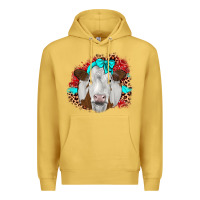 Antique Gold ribbon simmental leopard Premium Hoodie - JahusDesignShop