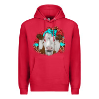 Cardinal ribbon simmental leopard Premium Hoodie - JahusDesignShop