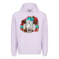 Lilac ribbon simmental leopard Premium Hoodie - JahusDesignShop
