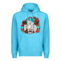 Ocean Blue ribbon simmental leopard Premium Hoodie - JahusDesignShop