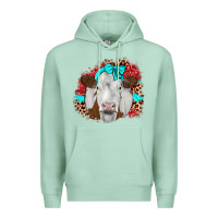 Seafoam ribbon simmental leopard Premium Hoodie - JahusDesignShop