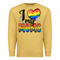 Antique Gold i love my moms Premium Sweatshirt - Zillion Design Studio