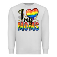 Dove Grey i love my moms Premium Sweatshirt - Zillion Design Studio