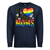 Navy i love my moms Premium Sweatshirt - Zillion Design Studio