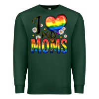 Sports Green i love my moms Premium Sweatshirt - Zillion Design Studio