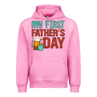 Fuchsia Pink my first father's day Urban Hoodie - Artiststas