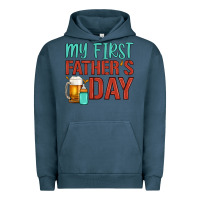 Pigment Midnight Navy my first father's day Urban Hoodie - Artiststas
