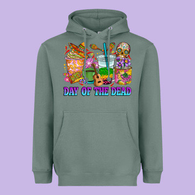 Heavyweight Hoodie Day of the dead coffee cups