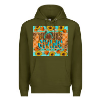 Army Green Thanksgiving Turkey Premium Hoodie - Artiststas