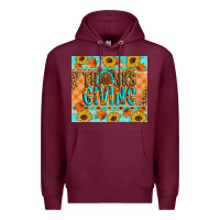 Burgundy Thanksgiving Turkey Premium Hoodie - Artiststas