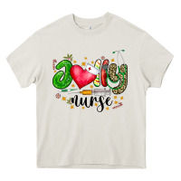 Cream Jolly Nurse Black Heavy Core Tee - CowhideDigitalArt