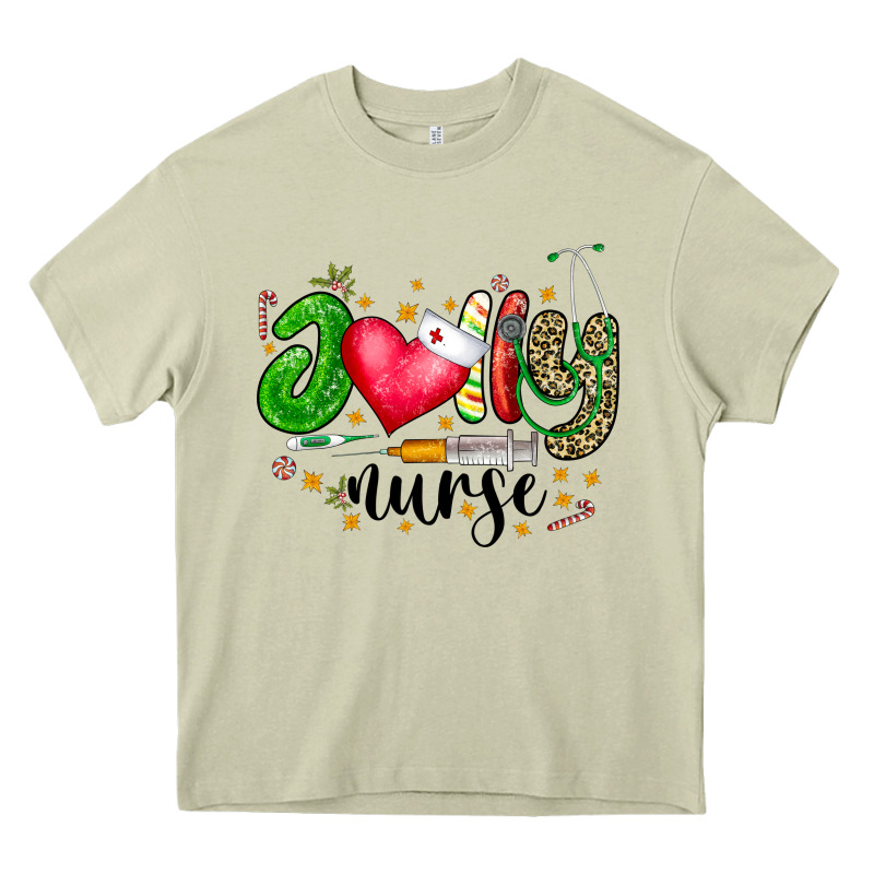 Jolly Nurse Black Heavy Core Tee by CowhideDigitalArt | Teevron