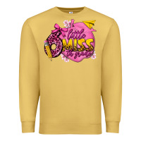 Antique Gold little miss 6th grade Premium Sweatshirt - texasbilliewilder