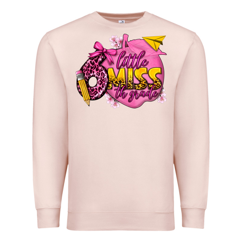 Little Miss 6th Grade Premium Sweatshirt by texasbilliewilder | Teevron