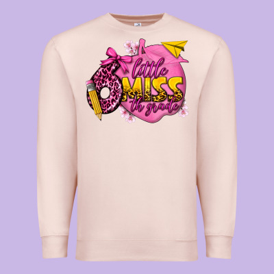 Little Miss 6th Grade Premium Sweatshirt Designed By Texasbilliewilder