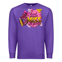 Purple little miss 6th grade Premium Sweatshirt - texasbilliewilder