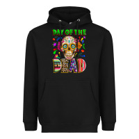 Black Day of the dead Heavyweight Hoodie - RanaPortraitStore