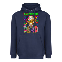 Navy Day of the dead Heavyweight Hoodie - RanaPortraitStore