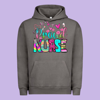 Proud Nurse Urban Hoodie Designed By Bundleandbundleshop
