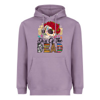 Lavender Day of the dead skeleton Heavyweight Hoodie - RanaPortraitStore