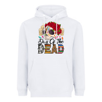 White Day of the dead skeleton Heavyweight Hoodie - RanaPortraitStore
