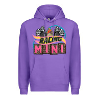 Purple racing mini with racing oto equipment Premium Hoodie - AdoDesignShop
