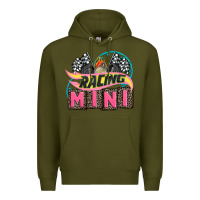Army Green racing mini with racing oto equipment Premium Hoodie - AdoDesignShop