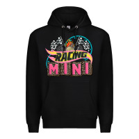 Black racing mini with racing oto equipment Premium Hoodie - AdoDesignShop