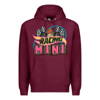 Burgundy racing mini with racing oto equipment Premium Hoodie - AdoDesignShop
