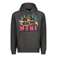 Charcoal Heather racing mini with racing oto equipment Premium Hoodie - AdoDesignShop