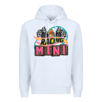 White racing mini with racing oto equipment Premium Hoodie - AdoDesignShop