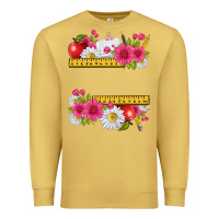Antique Gold floral teacher Premium Sweatshirt - texasbilliewilder