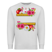 Dove Grey floral teacher Premium Sweatshirt - texasbilliewilder