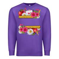 Purple floral teacher Premium Sweatshirt - texasbilliewilder