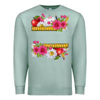 Seafoam floral teacher Premium Sweatshirt - texasbilliewilder