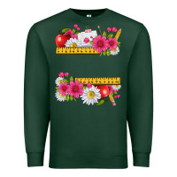 Sports Green floral teacher Premium Sweatshirt - texasbilliewilder