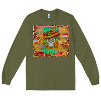 Army Green cinco de mayo sombrero skull Long Sleeve Tee - BarkalooDesign
