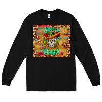 Black cinco de mayo sombrero skull Long Sleeve Tee - BarkalooDesign
