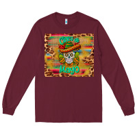 Burgundy cinco de mayo sombrero skull Long Sleeve Tee - BarkalooDesign