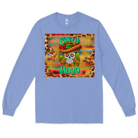 Colony Blue cinco de mayo sombrero skull Long Sleeve Tee - BarkalooDesign
